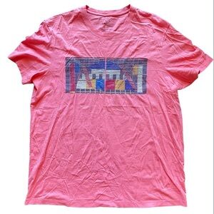 Armani Exchange Pinkish Orange  Short Sleeve Tee Casual Cotton